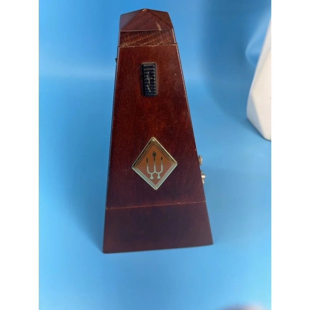Vintage Wittner Metronome Wood Windup Made In Germany.Works Perfectly